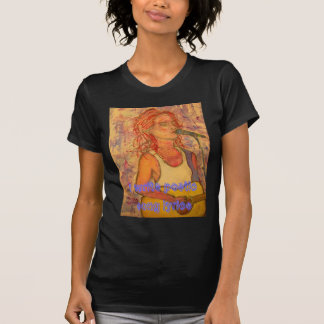 T-shirt j'écris des paroles de chansons poétiques