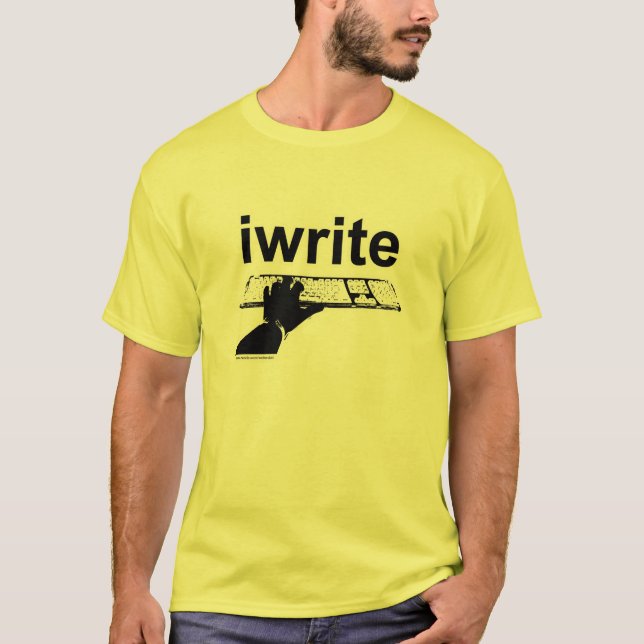 T-shirt J'écris Simple Bold Classic Auteur Slogan (Devant)