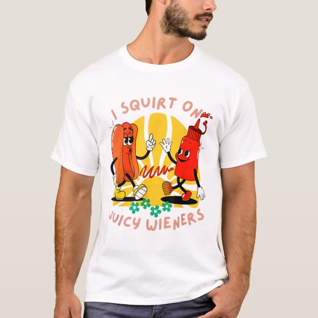 T-shirt J'Écris Sur Des Épouses Juteuses Humour Adulte _2 (Devant)
