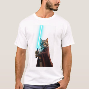 T-shirt Jedi Paws : Bataille des chatons cosmiques
