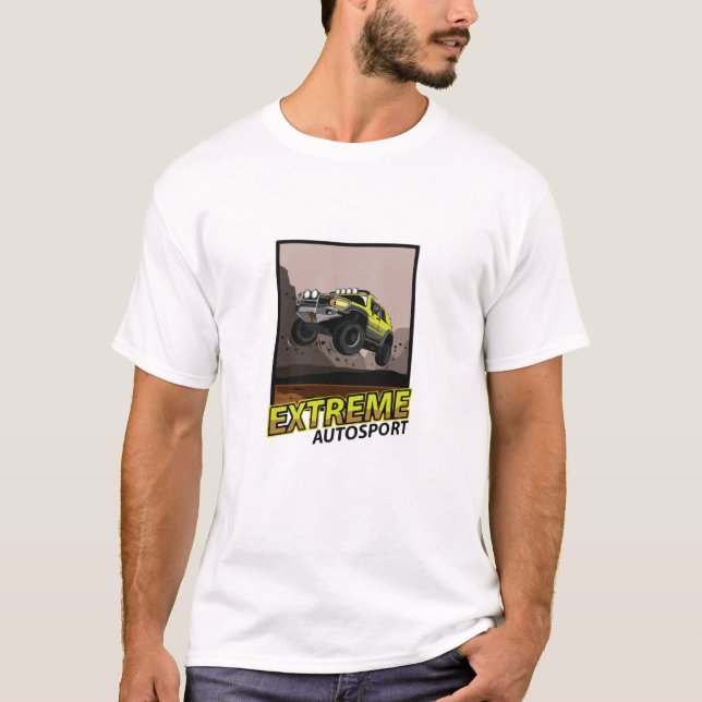 T-shirt Jeep Car Jump Boue (Devant)