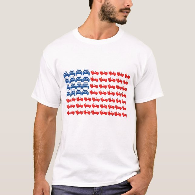 T-shirt Jeep flag tee (Devant)