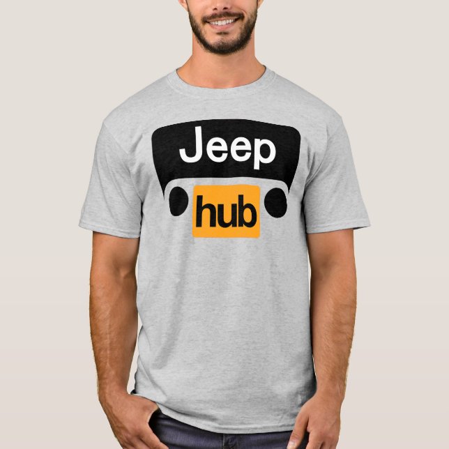 T-Shirt Jeep Hub Drôle Wrangler (Devant)