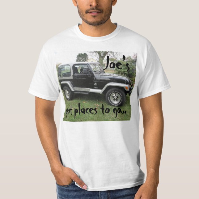 T-shirt Jeep noir et gris (Devant)