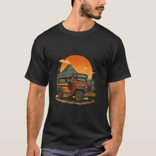 T-shirt Jeepney Bicol Mayon Volcan Philippines Club de Cou