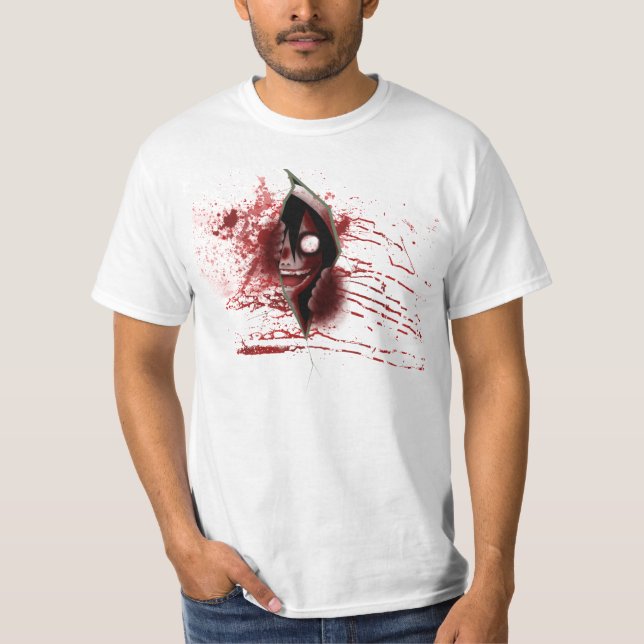 T-shirt Jeff le tueur CreepyPasta (Devant)