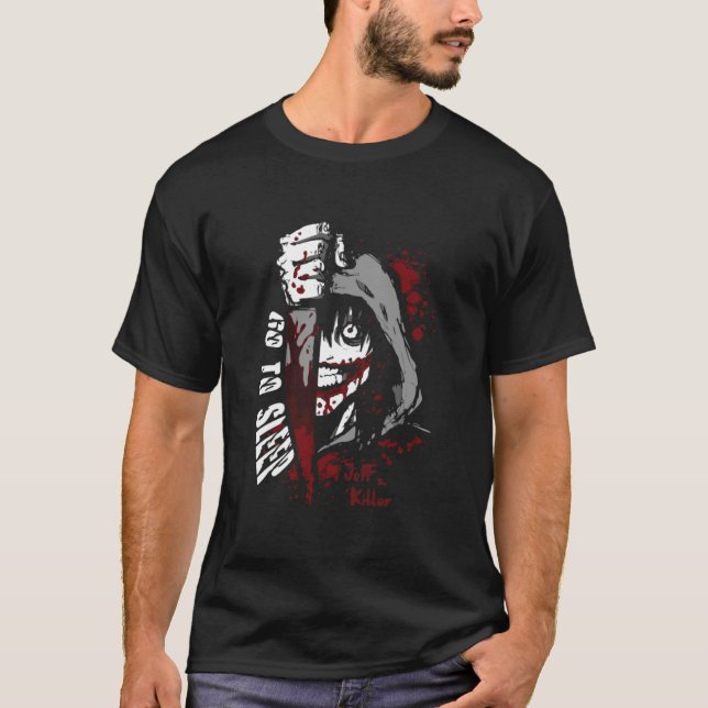 T-shirt Jeff The Killer - Aller dormir (Devant)