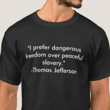 T-shirt Jefferson citation liberté