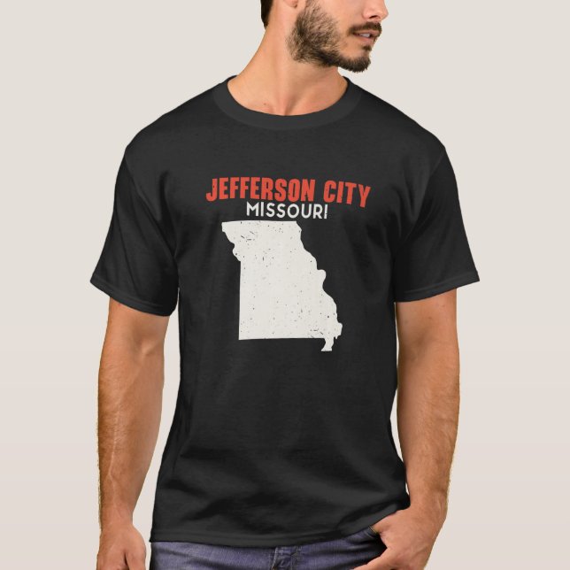 T-shirt Jefferson City Missouri USA State America Travel M (Devant)