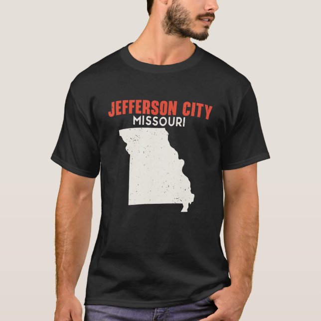 T-shirt Jefferson City Missouri USA State America Travel M (Devant)