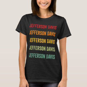 T-shirt Jefferson Davis Comté Mississippi Rainbow Text De