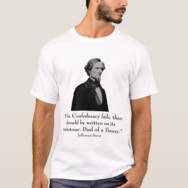 T-shirt Jefferson Davis et citation (Devant)
