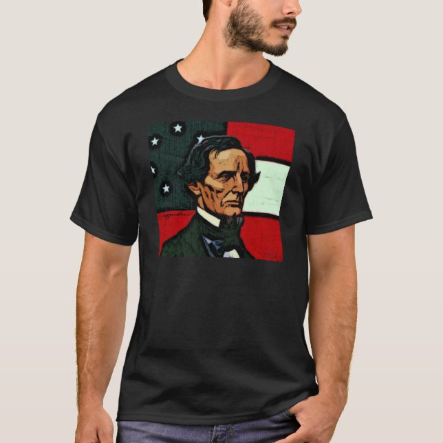 T-shirt Jefferson Davis, président du Confederacy (Devant)