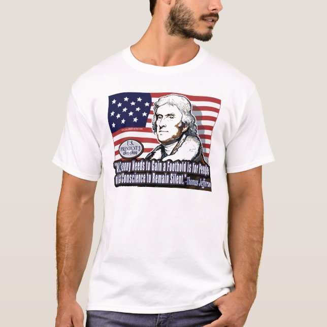 T-shirt Jefferson Tyranny Shirt (Devant)