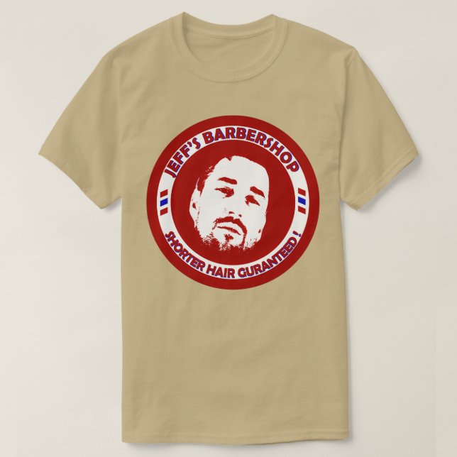 T-shirt Jeffx27s Barbershop 7 (Design devant)