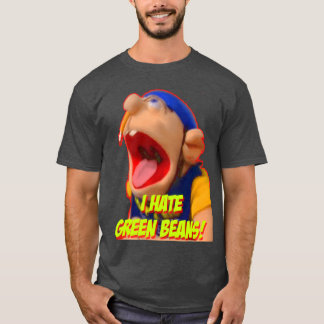 T-shirt JEFFY Je déteste les haricots verts cadeau