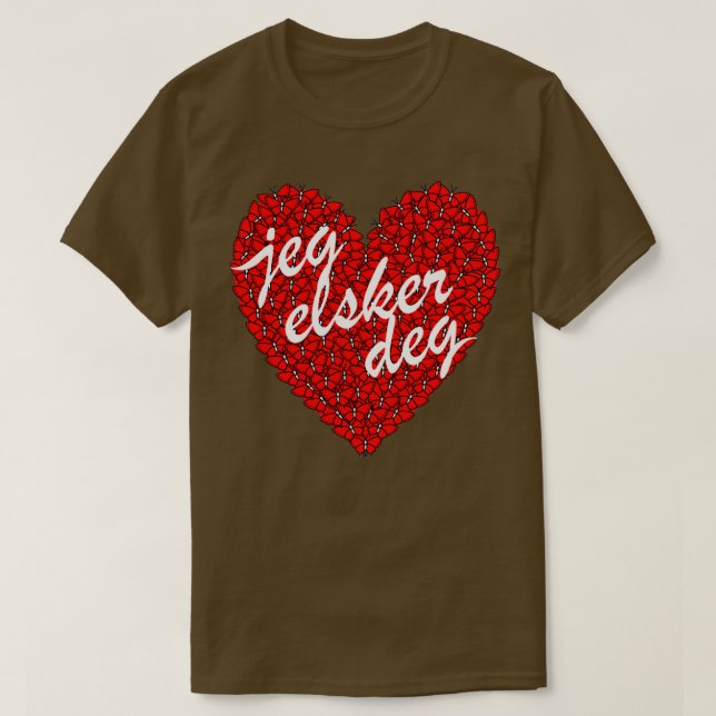 T-shirt Jeg Elsker (Design devant)