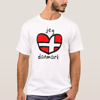 T-shirt Jeg Elsker Danmark
