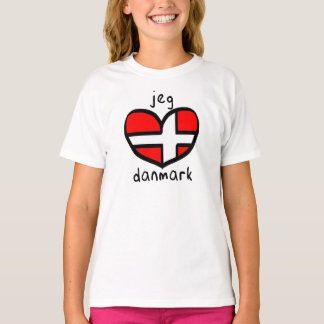 T-shirt Jeg Elsker Danmark