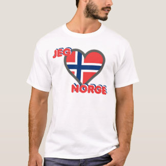 T-shirt Jeg Elsker Norge (amour Norvège d'I)