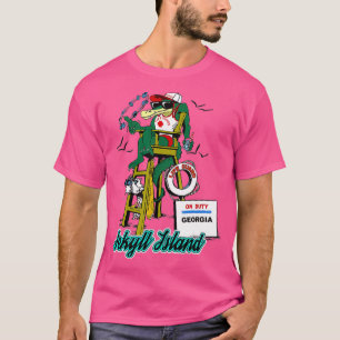 T-shirt Jekyll Island Georgia Alligator Life Guard Drôle