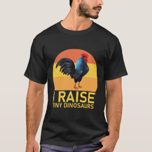 T-shirt J'Élevais De Petits Dinosaures Poulets Amoureux T-