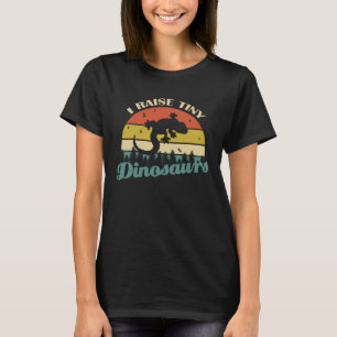 T-shirt J'Élevais Des Minuscules Dinosaures Gecko Lizard R