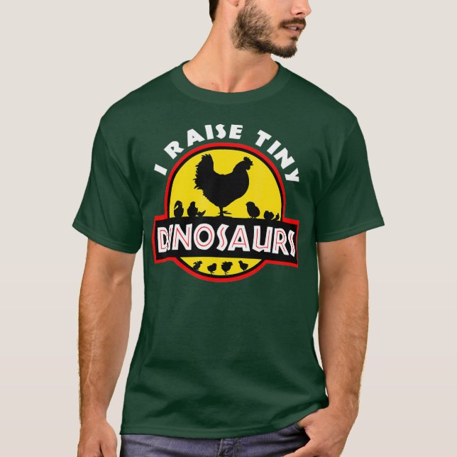 T-shirt J'Élève De Petits Dinosaures Chicket Lover (Devant)