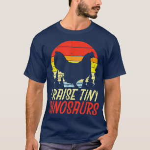 T-shirt J'Élève De Petits Dinosaures Poulet Rétro Animal D