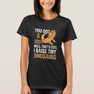 T-shirt J'élève des dinosaures minuscules barbu