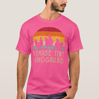 T-shirt J'élève des dinosaures minuscules Rétro drôle élev