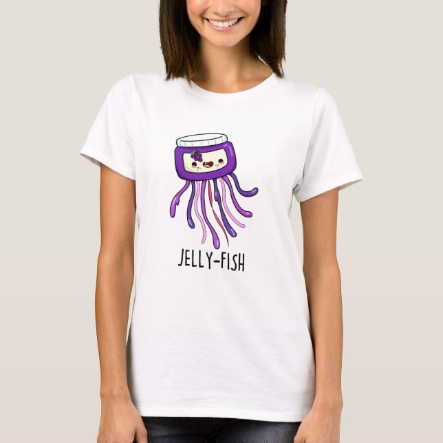 T-shirt Jelly-fish Drôle Jelly Jar Pun (Devant)
