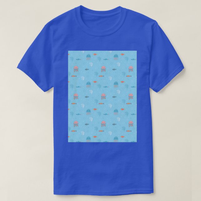 T-shirt Jelly fish pattern (Design devant)