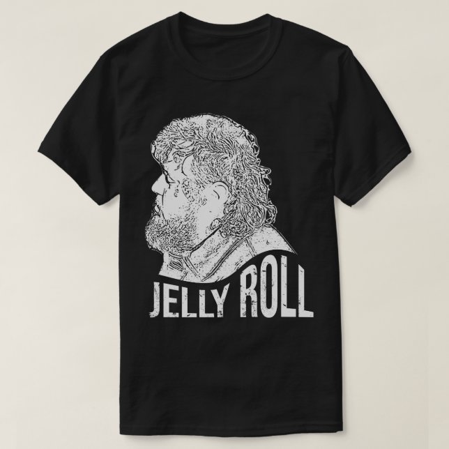 T-shirt Jelly Roll Rétro blanc (Design devant)