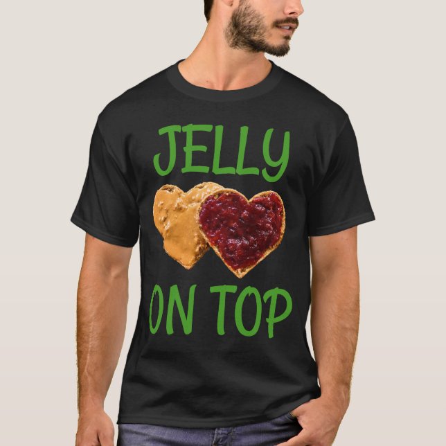 T-shirt Jelly sur Top Funny Peanut Butter Jelly Design. (Devant)