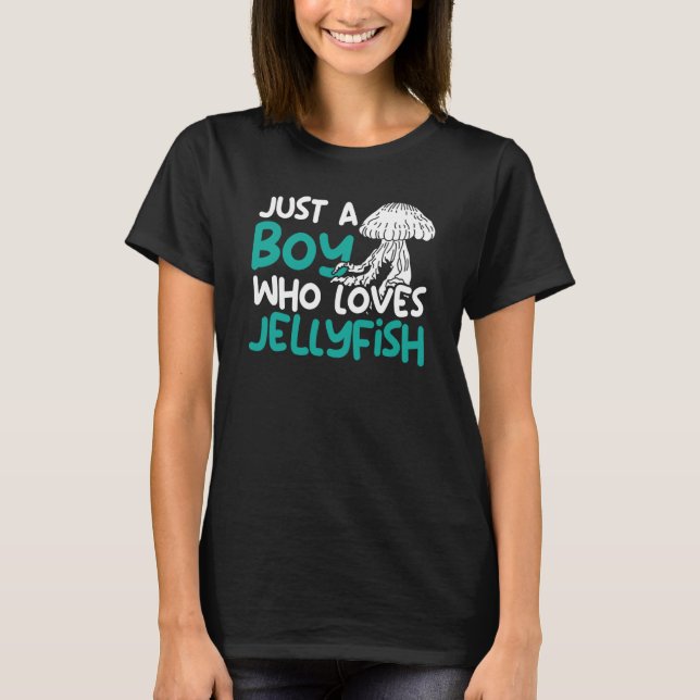 T-shirt Jellyfish Boy Jelly Fish Aquarium Marine Biology J (Devant)