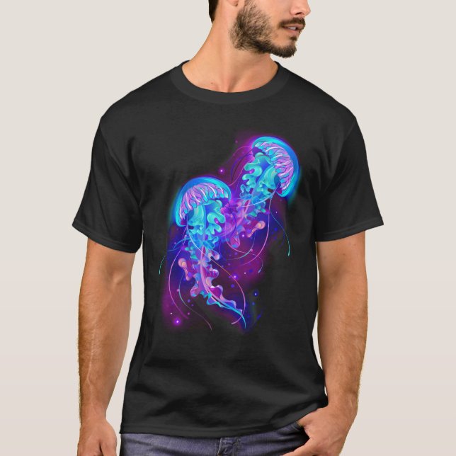 T-shirt Jellyfish Double Glow (Devant)