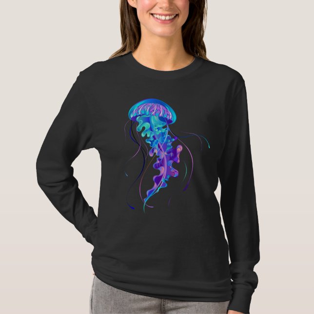 T-shirt Jellyfish éclatante couleur (Devant)