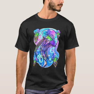 T-shirt Jellyfish Retro Marine Life Jellyfish