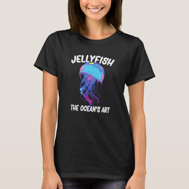 T-shirt Jellyfish The Oceans Art_1 (Devant)