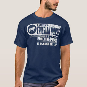T-shirt J'Embarque Mon Amoureux Du Cheval Friésien Equest