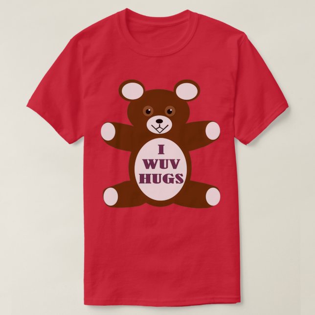 T-shirt J'embrasse wuv (Design devant)