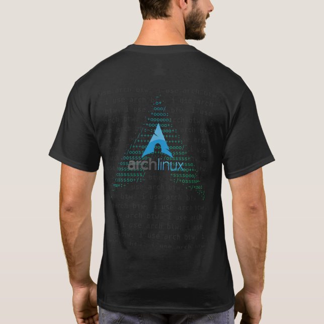 T-shirt j'emploie le logo de pocketfetch de voûte (Dos)