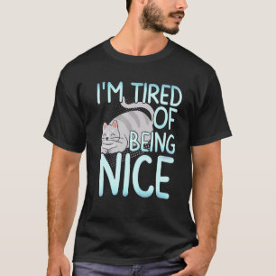 T-shirt J'en ai marre d'être un chat gris de Chubby