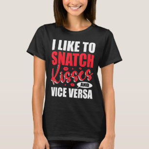 T-shirt J'Enlève Baisers & Vice Versa Adult Saying & Citat