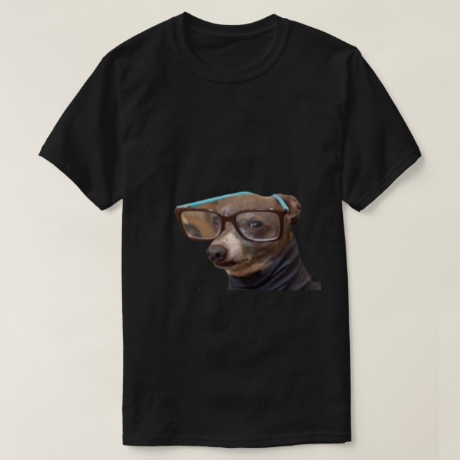 T-shirt Jenna Marbles_ chien Kermit portant des lunettes (Design devant)