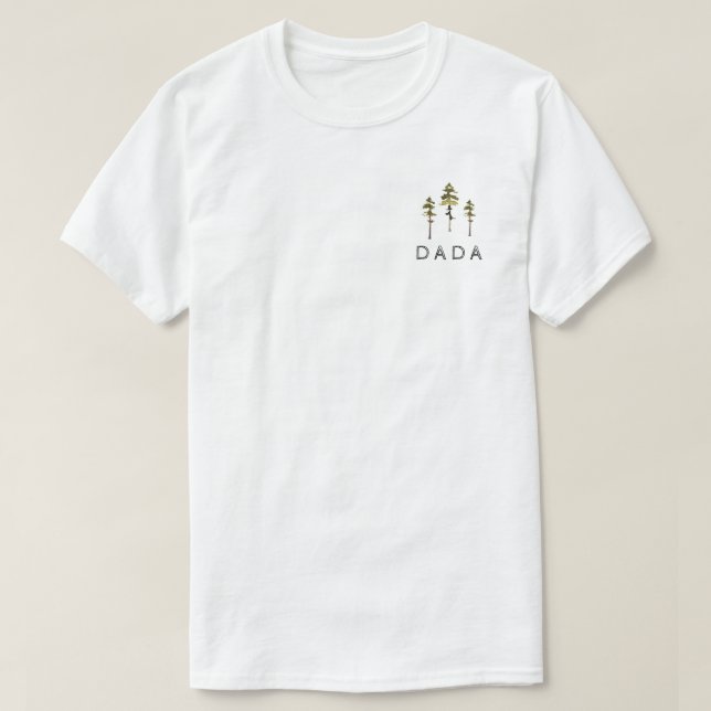 T-shirt JENNA Russe Aquarelle Pine Tree Dada (Design devant)