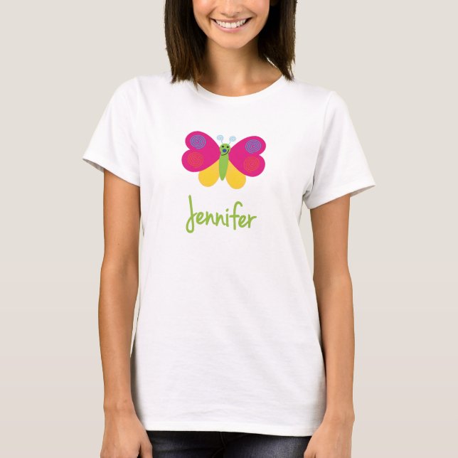 T-shirt Jennifer le papillon (Devant)