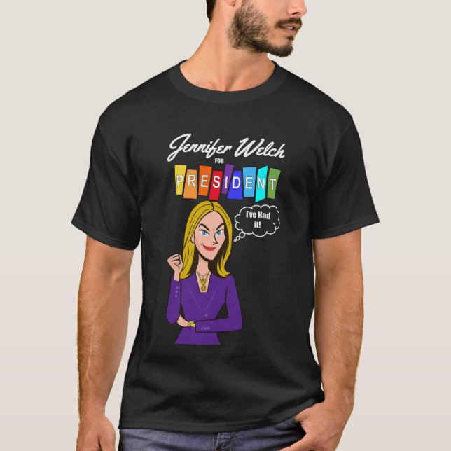 T-shirt Jennifer Welch présidente (Devant)