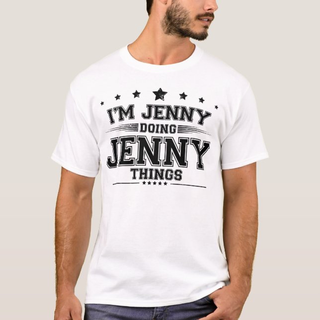 T-shirt Jenny fait des choses à Jenny (Devant)